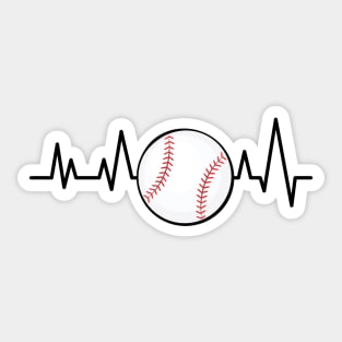 Heartbeat - Baseball Sticker